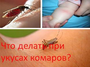 Что делать при укусах комаров